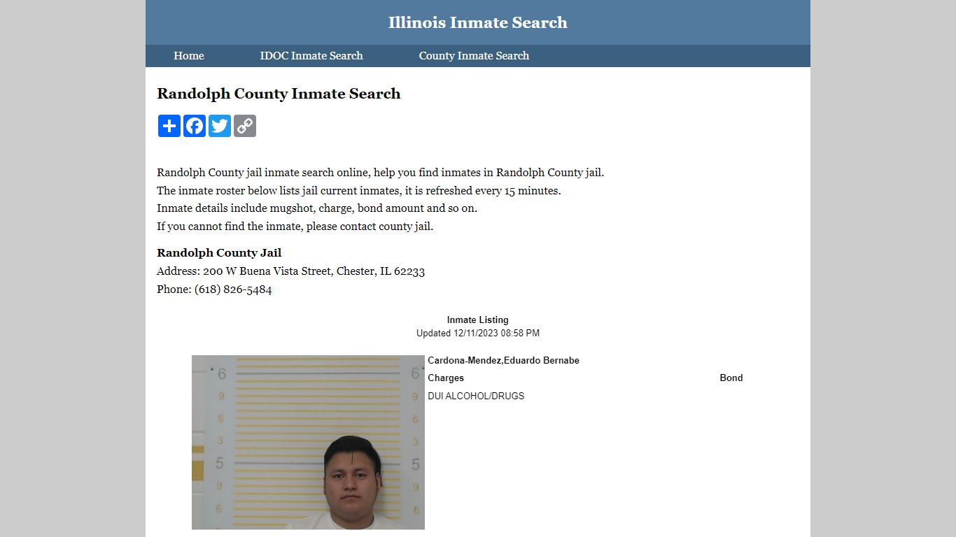 Randolph County Inmate Search
